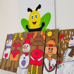 🎨 Minik Ellerin Dev Sanat Dünyası: Karton Karakterler!