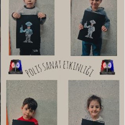 👮‍♂️ Küçük Kahramanlar İş Başında: Polis Sanat Etkinliğimiz!