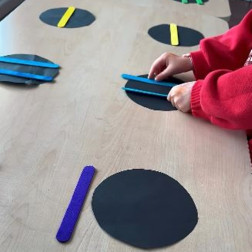 Çubuklarla Örüntü ve Sıralama Çalışması