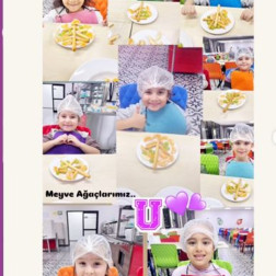 🍊 Küçük Gurmelerden Sanat Eseri: Meyve Ağaçlarımız!