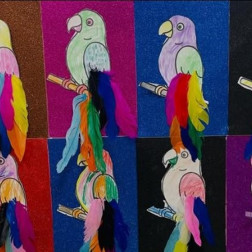 🦜 Renklerin Kanatlarında: Küçük Ressamların Papağanları