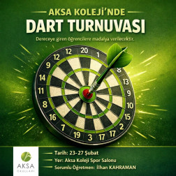 AKSA KOLEJİ'NDE DART TURNUVASI