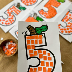 🧡 Turuncu Dilimlerle "5" Rakamı Yolculuğumuz!