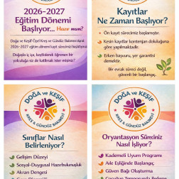 Doğa Ve Keşif'te Yeni Dönem Kayıt Zamanı Başladı