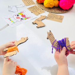 🧶 Minik Eller İş Başında: Renkli Lamalarımız Yaylaya Çıkıyor! 🦙