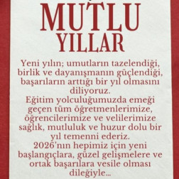 Yeni Yılınız Kutlu Olsun! 🎉