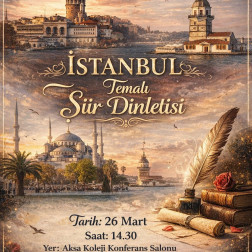 İSTANBUL TEMALI ŞİİR DİNLETİSİ