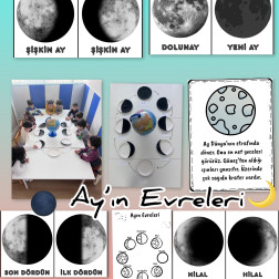 Küçük Kaşifler Gökyüzünü Keşfediyor: Eğlenceli Ay’ın Evreleri Etkinliği