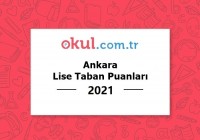 Ankara Lise Taban Puanları 2021
