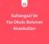 Sultangazi'de Yaz Okulu Bulunan Anaokulları