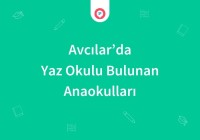 Avcılar'da Yaz Okulu Bulunan Anaokulları