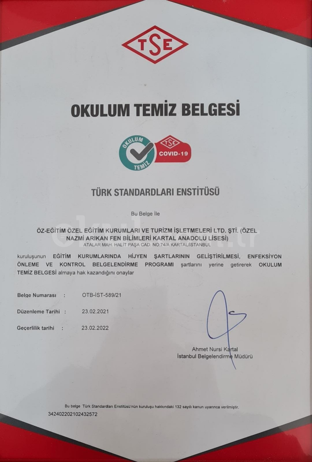 Özel Nazmi Arıkan Fen Bilimleri Kartal Anadolu Lisesi - 29